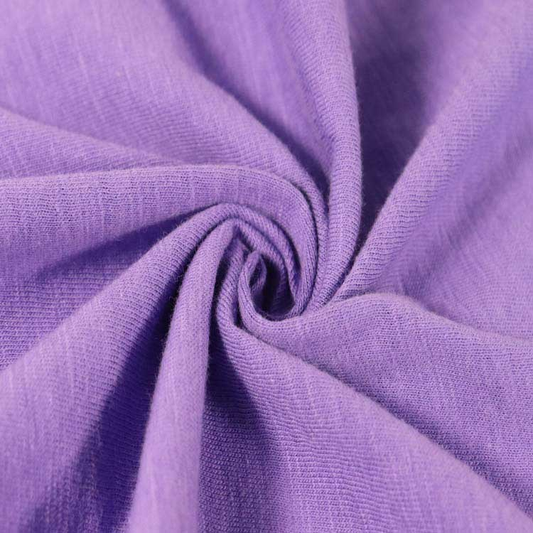 100% Cotton Slub Single Jersey Fabric