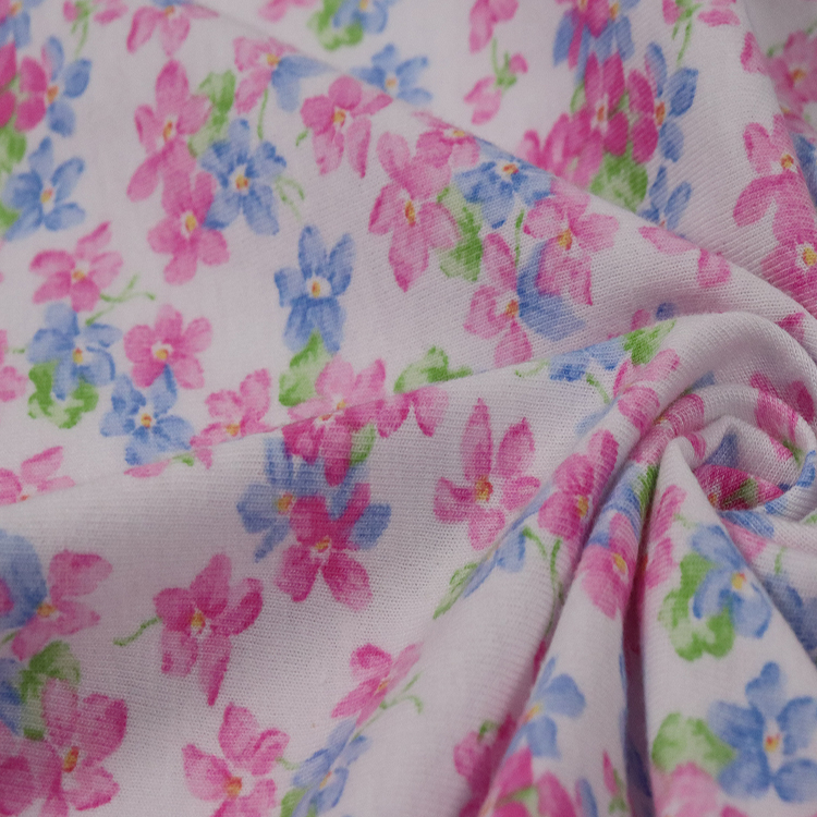 40S C/R Spandex Jersey, Sleepwear Knitted Fabric, Printed Fabric