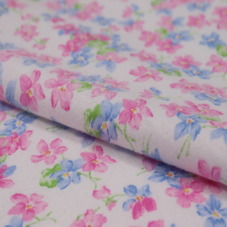 140g C/R Single Jersey, Knitted Sleepwear Fabric, Printed