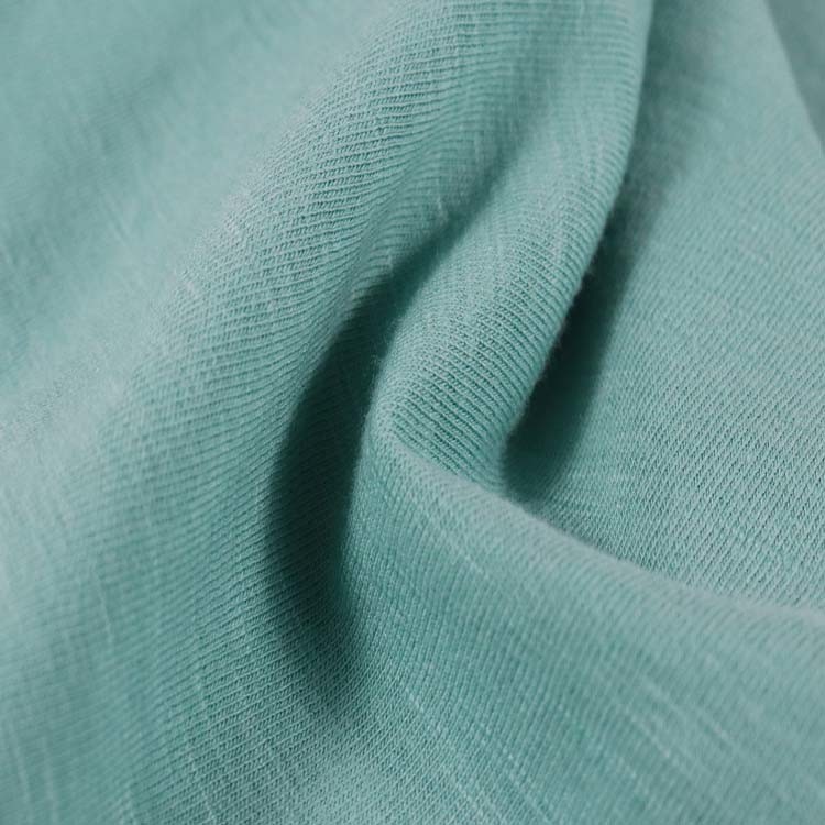 Cotton/Rayon Spandex Jersey Slub Knitting 180GSM