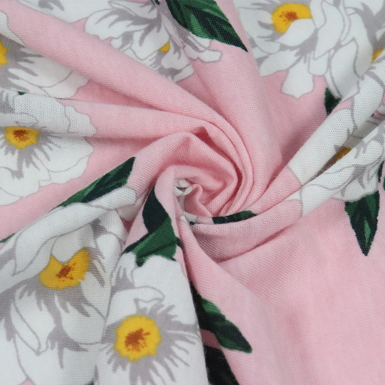 100%Supima Single Jersey, Reactive Print, 40s Knit Fabric for T-Shirt