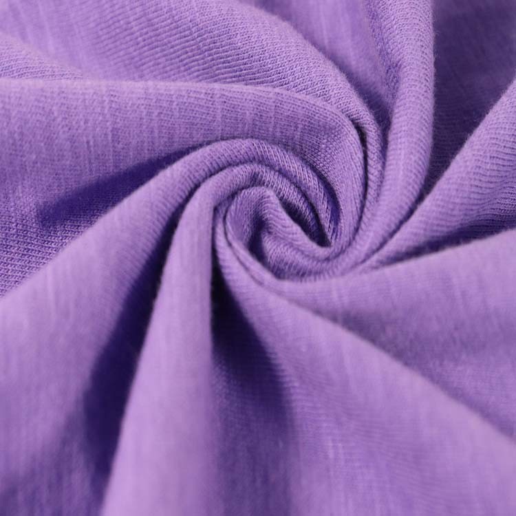 100% Cotton Slub Single Jersey Fabric
